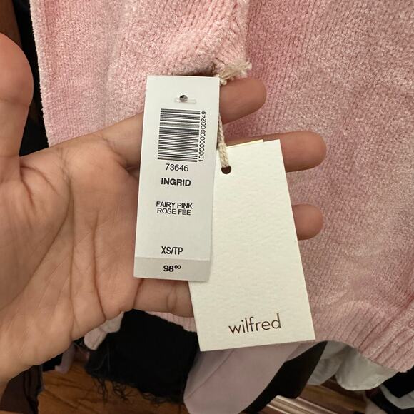 Aritzia Wilfred Ingrid Sweater Fairy Pink Size XS 73646 - Picture 11 of 15